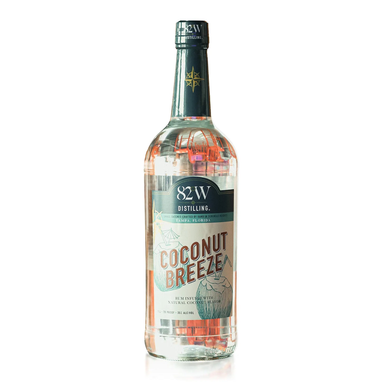 Coconut Breeze Rum Infused with Natural Coconut Flavor | 82 West Distilling